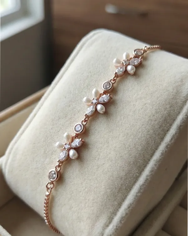 Pearl_Petal_Blossom_Bracelet_For_Women|_SILVER_925