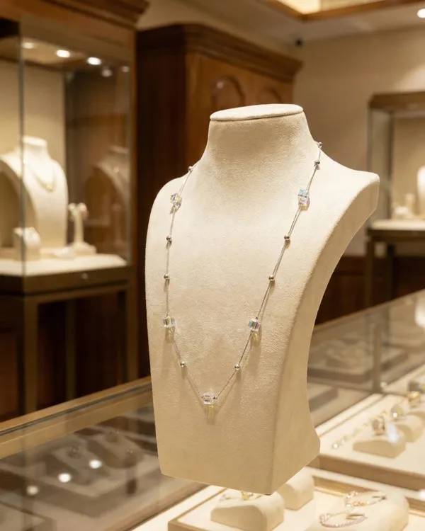 Swarovski_Crystal_Chain_For_Women|_SILVER_925