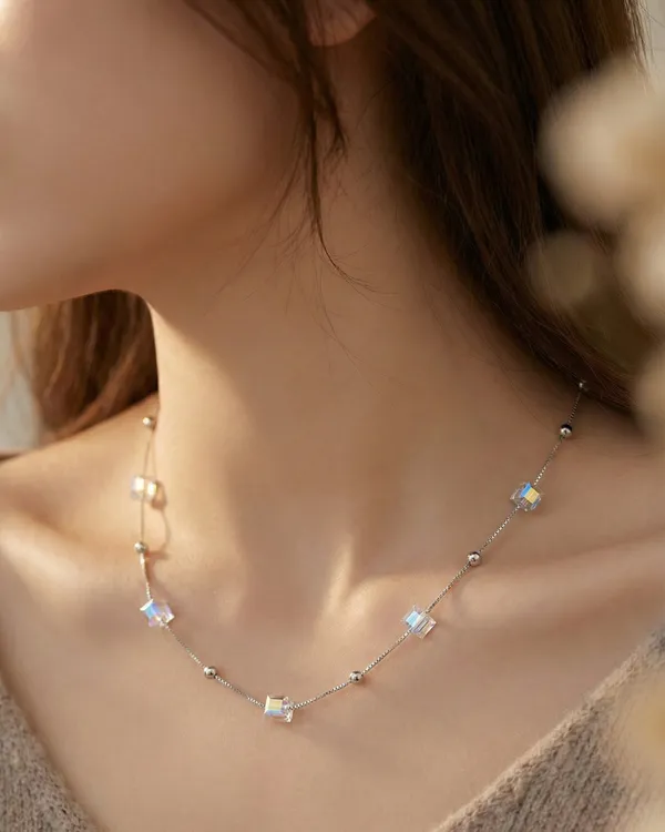 Swarovski_Crystal_Chain_For_Women|_SILVER_925