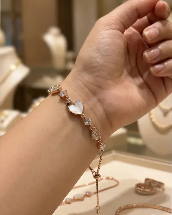 Heart_Mop_Bracelet_For_Women|_SILVER_925