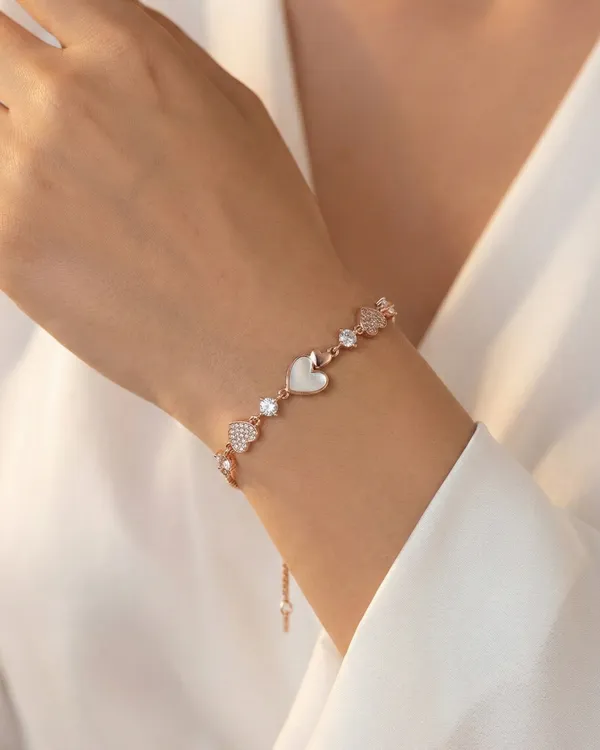 Heart_Mop_Bracelet_For_Women|_SILVER_925