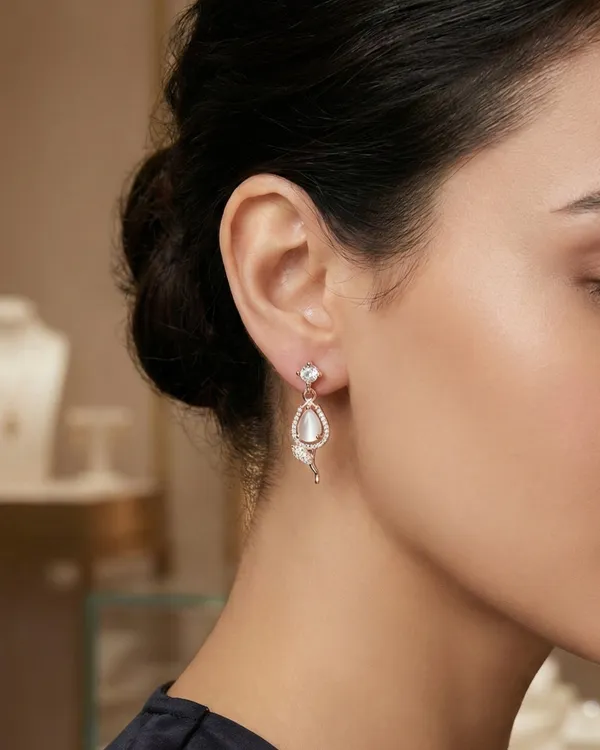 Moonlit_Rose_Earring_For_Women|_SILVER_925