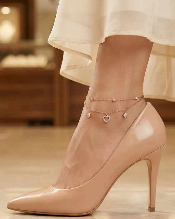 Wish_Upon_A_Star_Anklet_For_Women|_SILVER_925