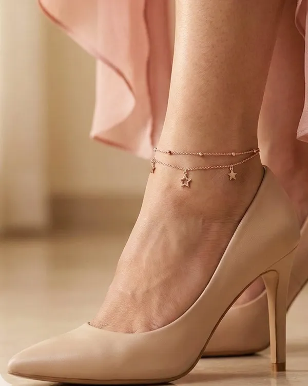 Midnight_Star_Rose_Gold_Anklet_For_Women|_SILVER_925