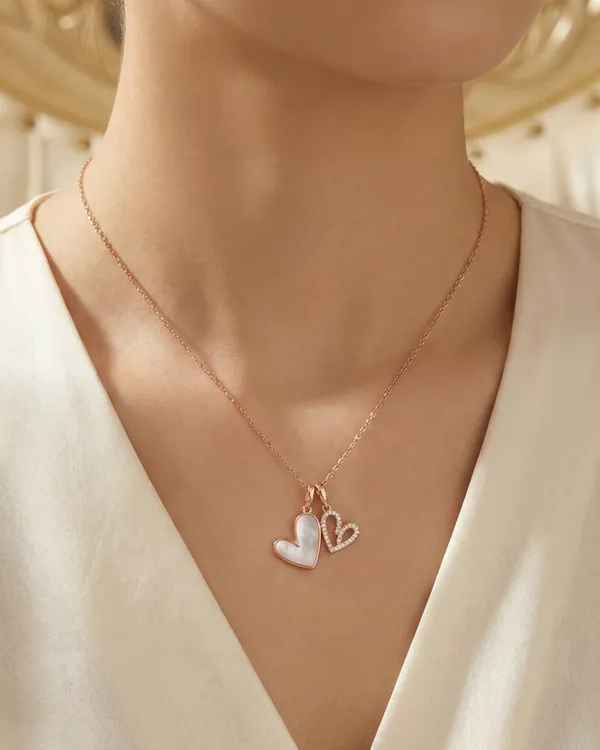 Duo_Heart_Mop_Chain_For_Women|_SILVER_925