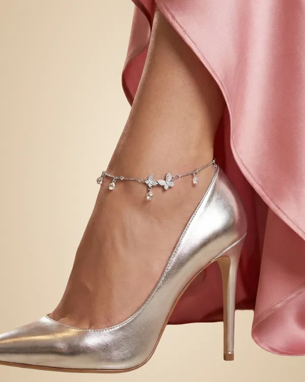 Fluttering_Grace_Silver_Anklet_For_Women_|_SILVER_925