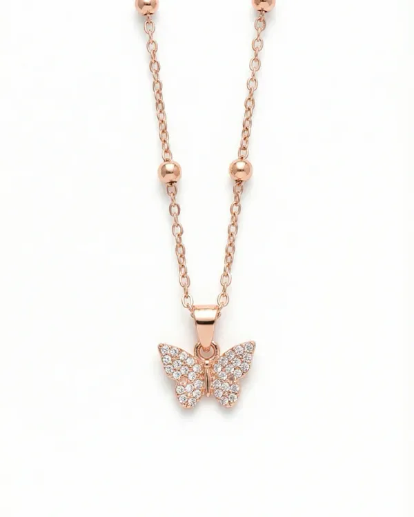 Blush_Butterfly_🦋_Necklace_|_ORIGINAL_SILVER_925