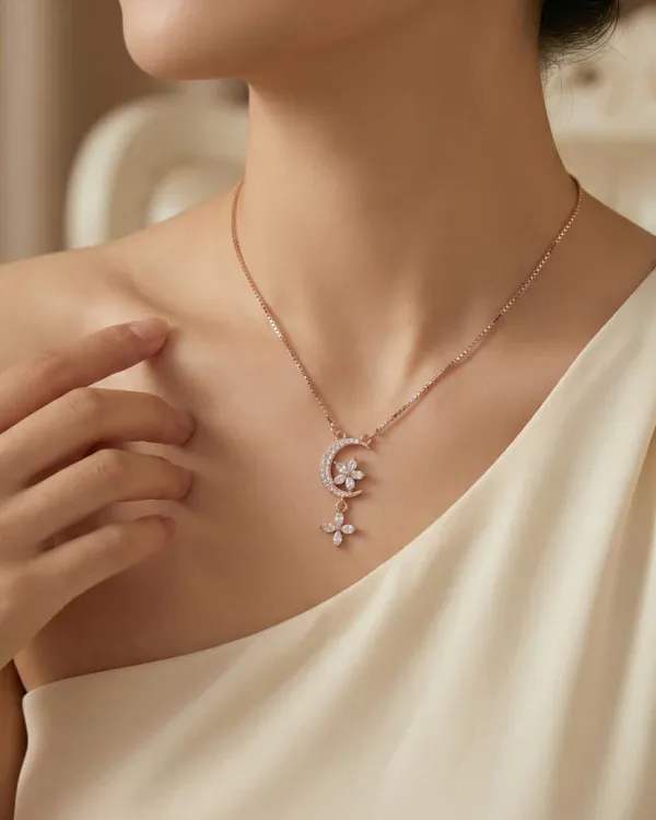 Crystal_crescent_NECKLACE_|_ORIGINAL_SILVER_925_