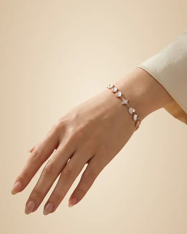 Lustrous_Motify_Heart_Bracelet_For_Women|_SILVER_925