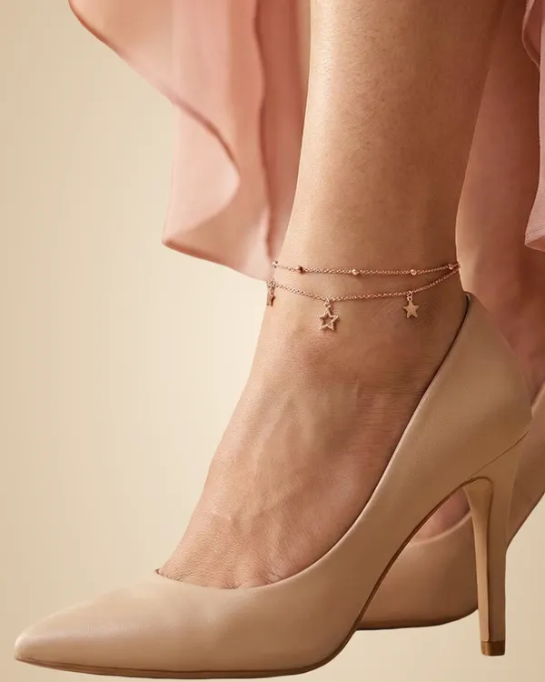 Midnight_Star_Rose_Gold_Anklet_For_Women|_SILVER_925