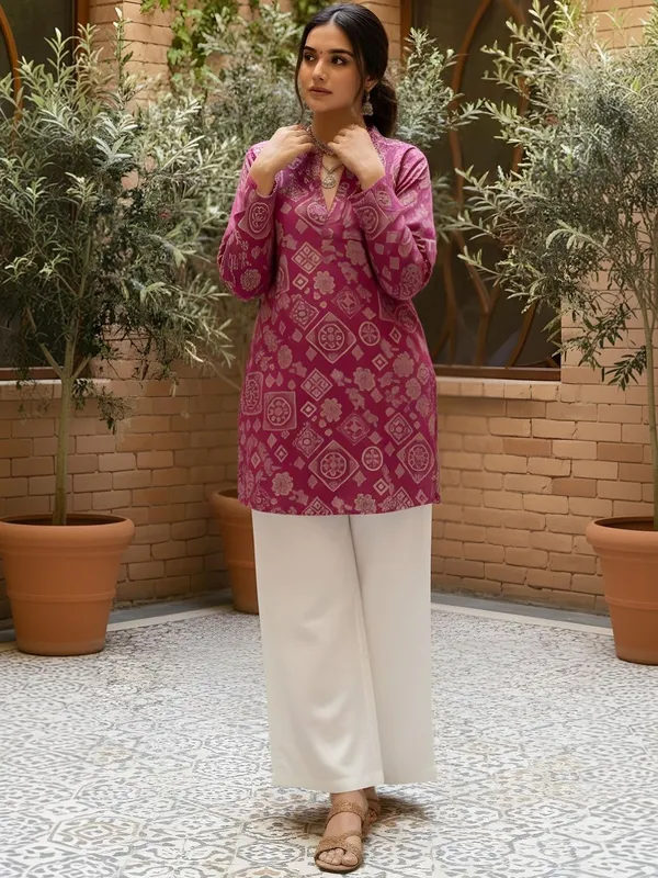 Purple_Rayon_Abstract_Printed_Kurti