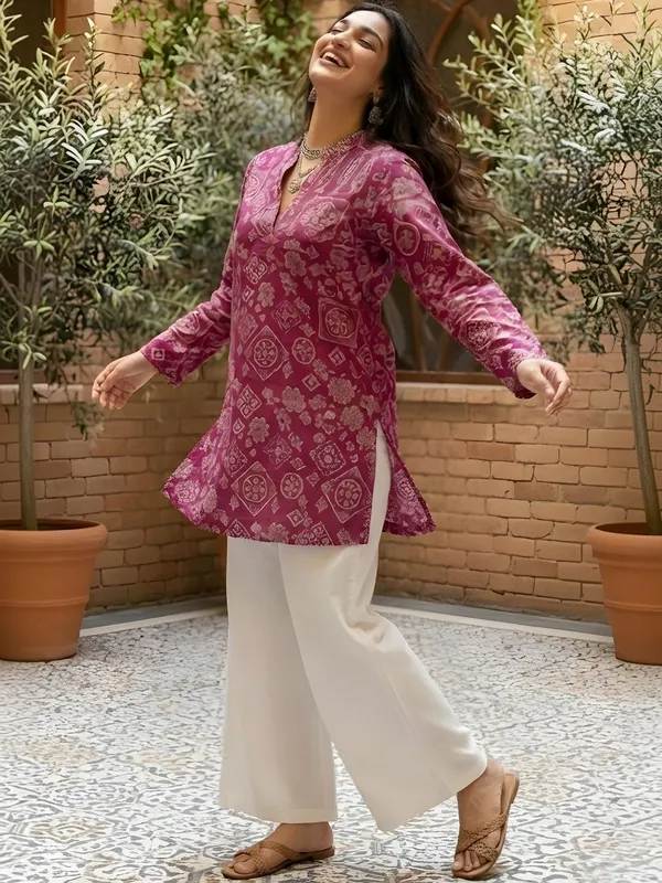 Purple_Rayon_Abstract_Printed_Kurti