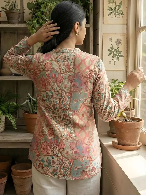 Pink_Cotton_Floral__And__Abstract_Printed_Kurti