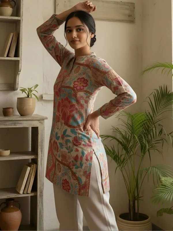 Light_pink_Cotton_Floral_Printed_Kurti