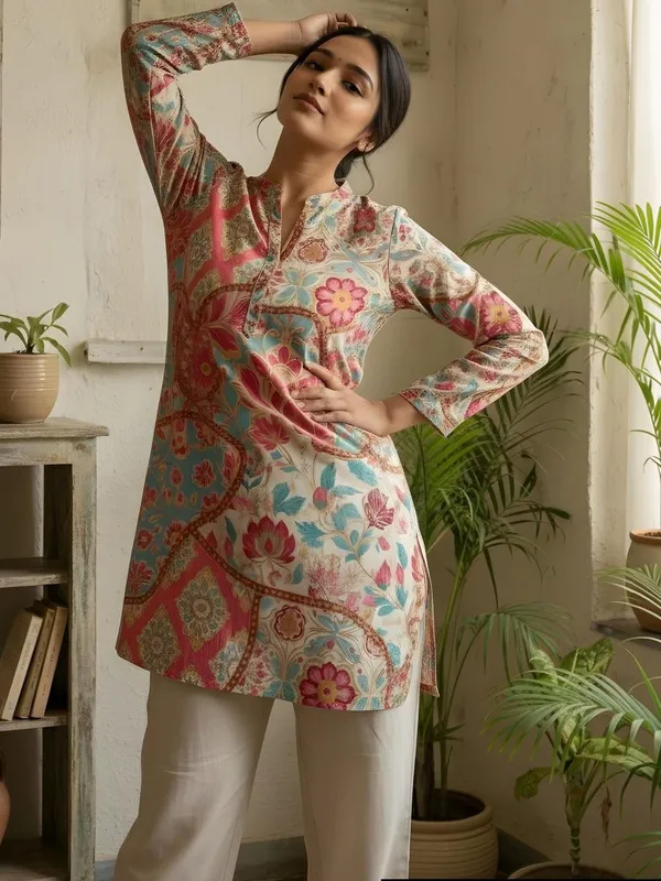 Light_pink_Cotton_Floral_Printed_Kurti