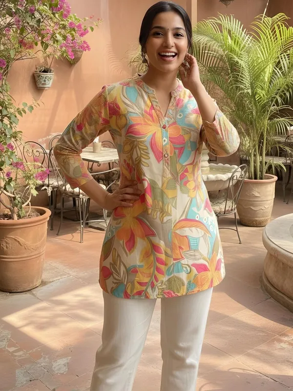 Multi_Cotton_Floral_Printed_Kurti