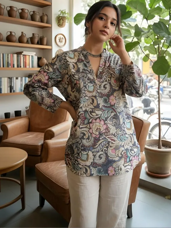 Multi_Cotton_Floral_Printed_Kurti