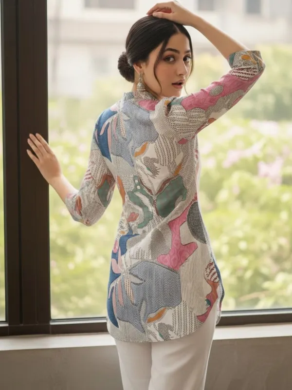 Multi_Cotton_Abstract_Printed_Kurti