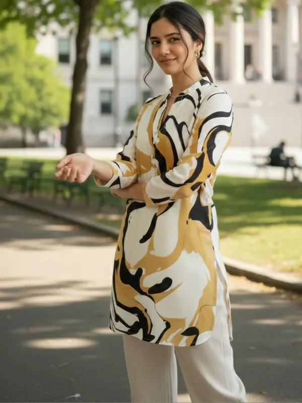 Cream_Cotton_abstract_Printed_Kurti