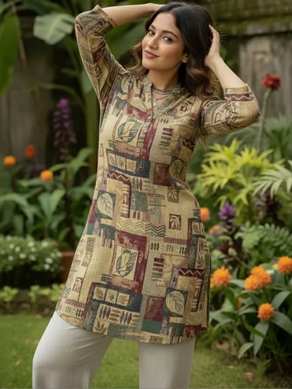 GreyCotton_Abstract_Printed_Kurti