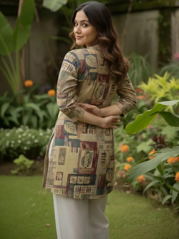 GreyCotton_Abstract_Printed_Kurti