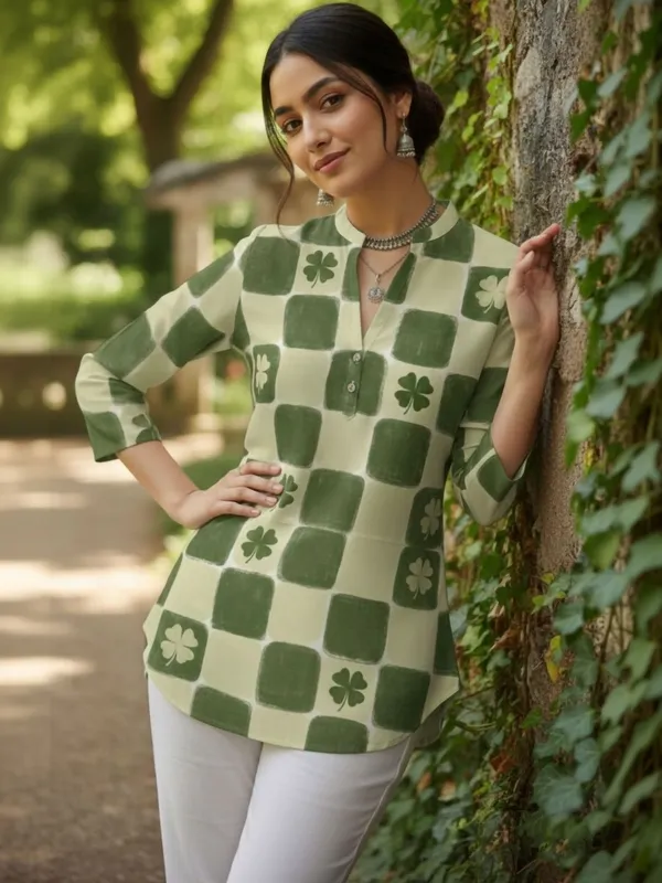 Green_Cotton_Floral_Printed_Kurti