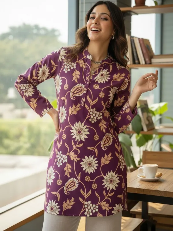 Purple_Cotton_Abstract_Printed_Kurti