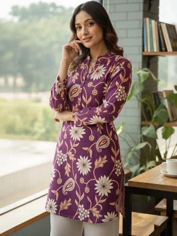 Purple_Cotton_Abstract_Printed_Kurti