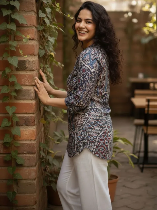 Multi_Cotton_Abstract_Printed_Kurti