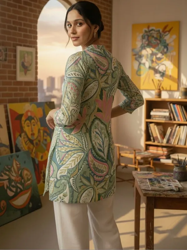 Green_Cotton_Paisley_Printed_Kurti