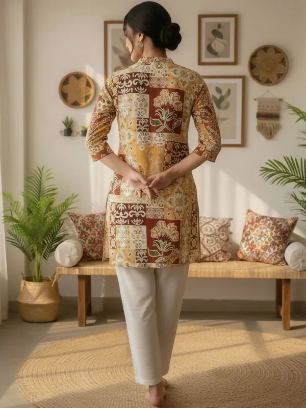 Multi_Cotton_Abstract_Printed_Kurti