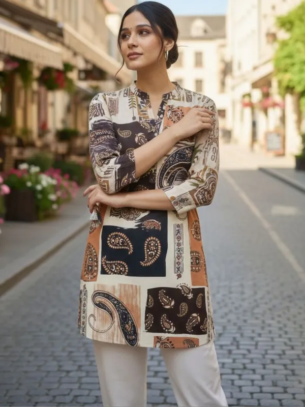 Multi_Cotton_Abstract_Printed_Kurti