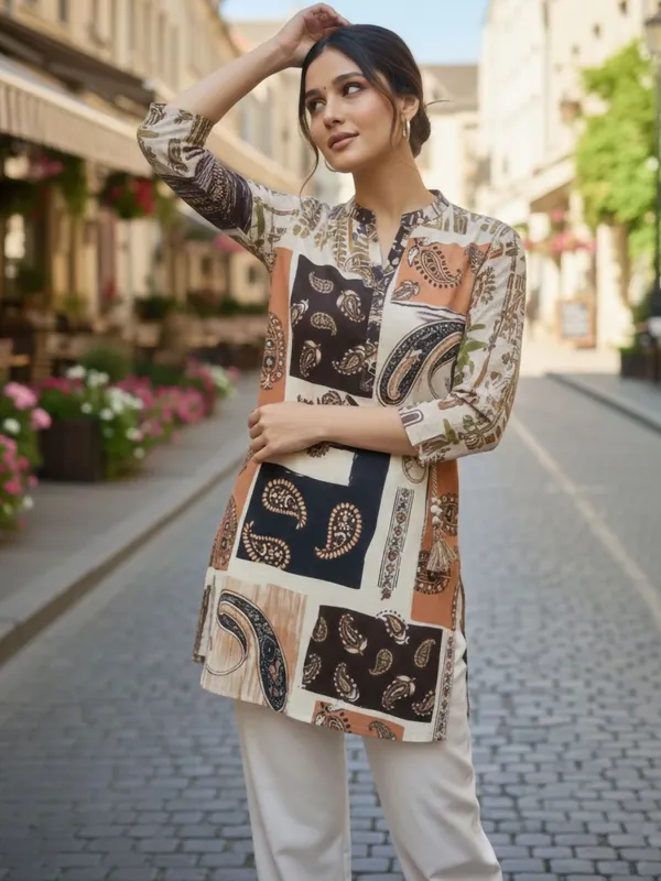 Multi_Cotton_Abstract_Printed_Kurti
