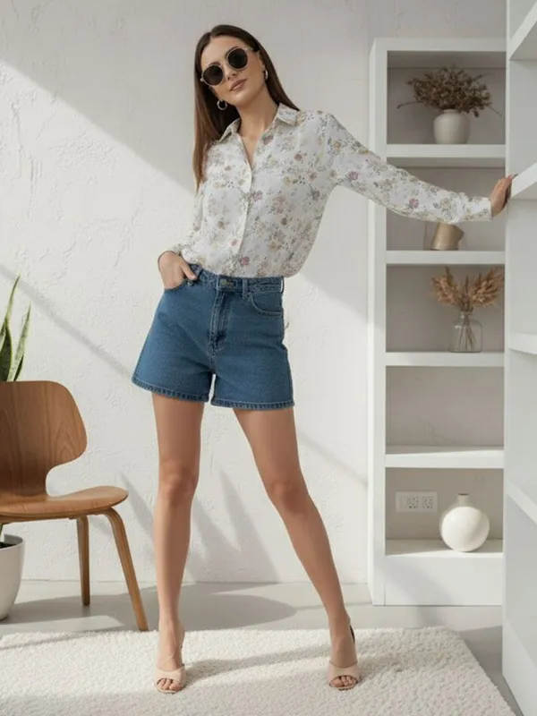 Cream_Rayon_Floral_Printed_Shirt