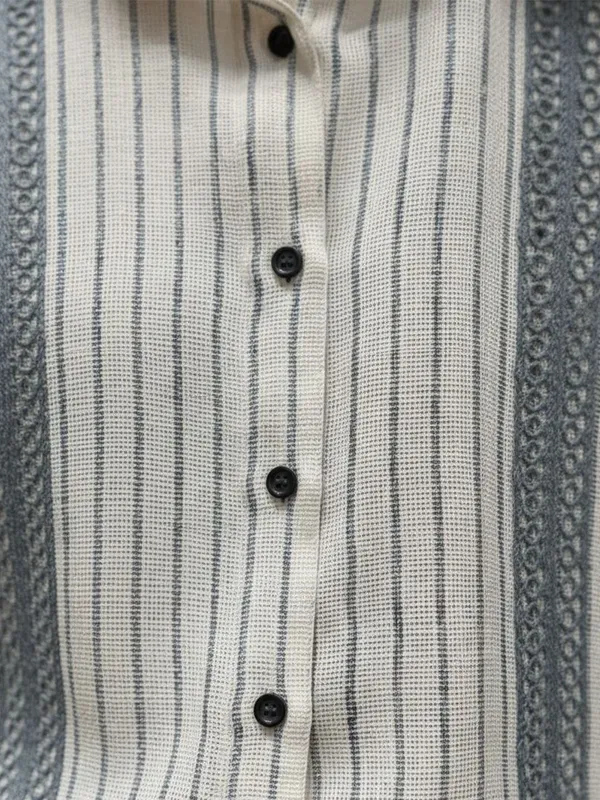 Cream_Linen_striped_Shirts