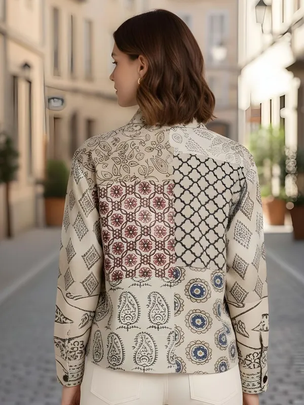 Burgundy_&_Dark_Blue_Poplin_Cotton_Teardrop_Motifs_Printed_Shirts