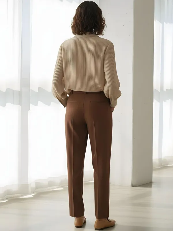 Beige_Poly_Silk_Ribbed_Printed_Shirts
