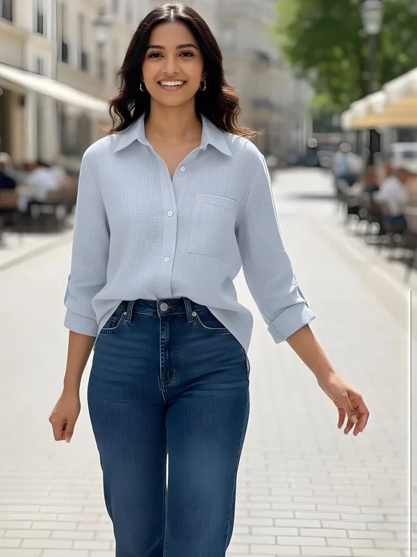 Navy_Blue_Linen_Button-Down_Printed__Shirts