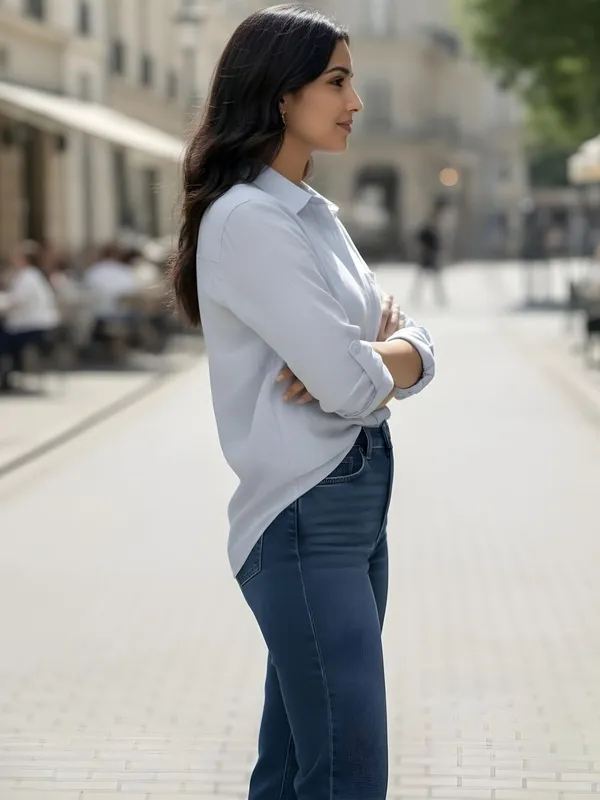 Navy_Blue_Linen_Button-Down_Printed__Shirts