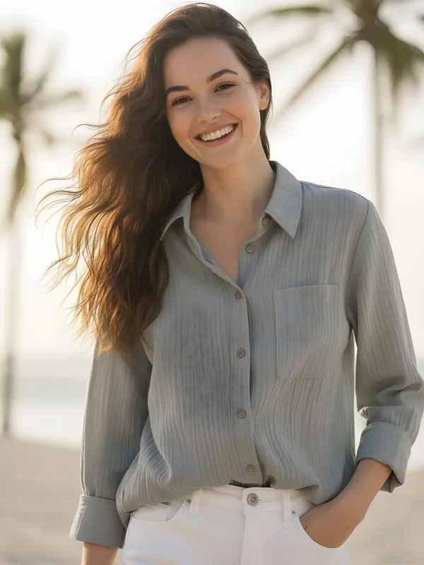 Grey_Silk_Blend_Solid_Shirts