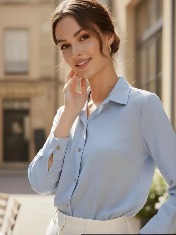 Blue__Cotton_Blend_Crinkle_Printed_Shirts