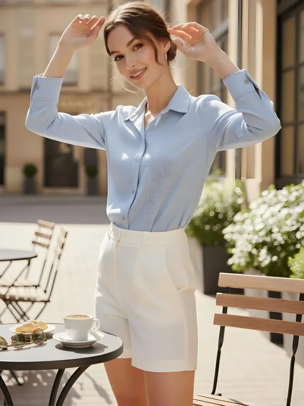 Blue__Cotton_Blend_Crinkle_Printed_Shirts