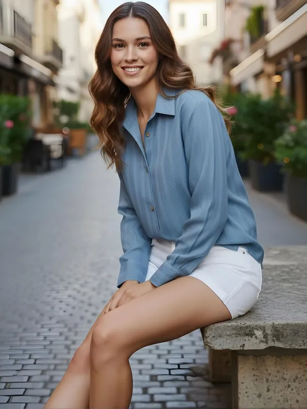 Blue__Polyester_Vertical_Stripes_Printed_Shirts
