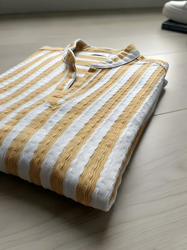 Light_Yellow_Polyester_Vertical_Stripes_Tops