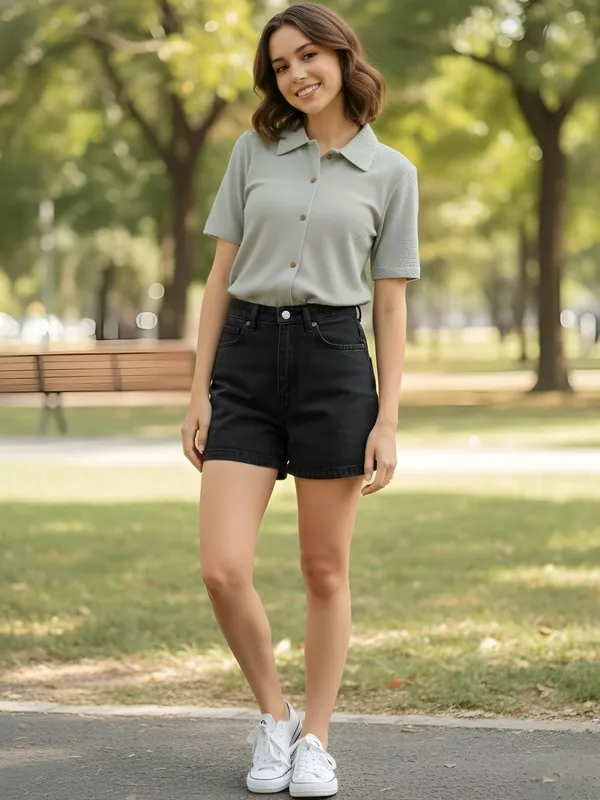 Green_Polyester_Textured_Shirts