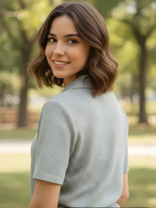 Green_Polyester_Textured_Shirts
