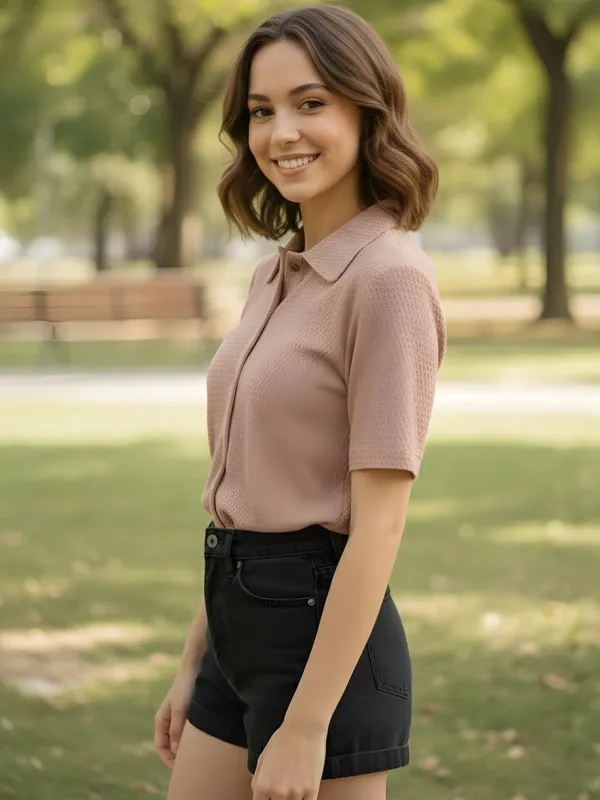 Dusty_Rose__Polyester_Textured_Shirts