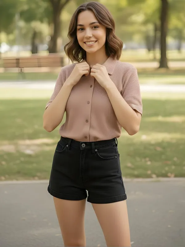 Dusty_Rose__Polyester_Textured_Shirts