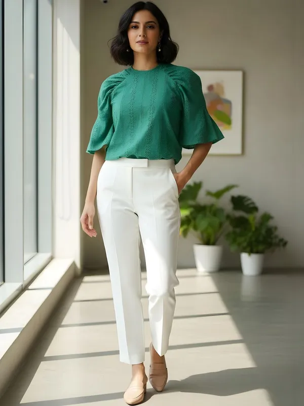 Green_Cotton_Schiffli_Shirt