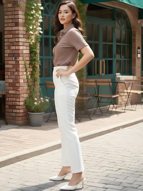Brown_Polyester_Solid_Shirt